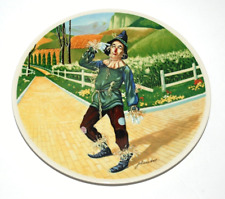 WIZARD OF OZ If I Only Had a Brain Scarecrow Collector Plate 18634B Retired 1977 picture