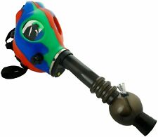 Silicon Gas Mask Bong Hookah Smoking Colorful Mask w/ Gift Box - USA picture