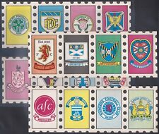 A&BC-FULL SET- FOOTBALL CLUB CRESTS 1971 (SCOTTISH SET 16 IN UNCUT STRIPS OF 4)  picture