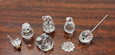 Swarovski Crystal Figurines Damaged Lot Multiple Pieces Parts Ornament Mouse picture