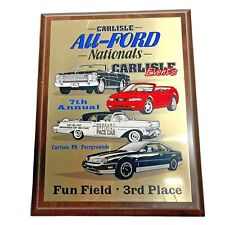Vintage Carlisle ALL FORD NATIONALS Plaque Trophy 3rd Place Fun Field 7th Annual picture