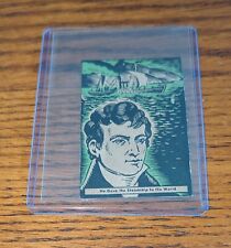 1937 D146 Robert Fulton Donut Corp. American Thrills 30s Strip Card  picture
