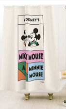 Society6 x Disney Mickey and Minnie Fabric Shower curtain 71x74” Made In USA picture