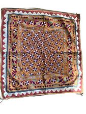 Uzbek antique embroidery  wall hanging table cover suzani kashtan muslim art picture