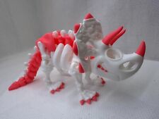 3D Printed Flexi Factory Articulated Skeleton Triceratops Desk Display picture