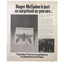 Roger McGuinn Thunderbyrd Print Ad 1977 Vintage 70s Rock Music Retro picture