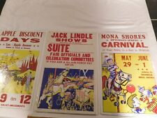 Trio of 3 Vintage Style Carnival Posters ~ Plastic Covered on Backing picture