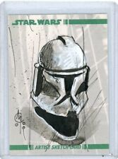 CLONE TROOPER 2008 TOPPS STAR WARS CLONE WARS ARTIST SKETCH CARD -CLAY McCORMACK picture