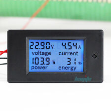 100A DC Digital Watt KWH Current Power Energy Meter Ammeter Voltmeter 7-100V US picture