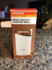 Vintage Krups White 203o-70 Fast Touch Coffee Spice Mill Grinder France MINT BOX picture