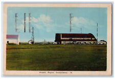 Regina Saskatchewan Canada Postcard Airport Scene 1951 Vintage Posted picture