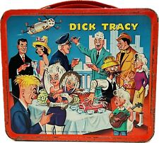 Vintage 1967 Dick Tracy Aladdin Brand Metal Lunchbox No Thermos picture