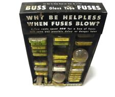 Vintage Buss Fuse Metal Display Full with Signage on All Sides 9.5