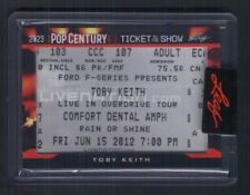 2023 Leaf Metal Pop Century Toby Keith Ticket to the Show relic picture