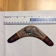 Authentic Australian Handpainted Fridge Magnet Boomerange-Kangaroo Design-nice picture