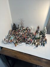 Qty (96) Vintage Member's Mark Hand Painted Victorian Village Christmas HUGE LOT picture