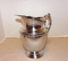 Rogers & Brothers '1717' Silver Plate Water Pitcher w/Rose Cluster Serif Handle picture