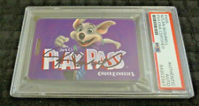 Nolan Bushnell signed autographed psa slabbed Chuck E Cheese play pass Atari picture