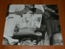 1960 Press Photo Miami Orange Bowl Spectator Holds Game Program Miami Herald Ad picture