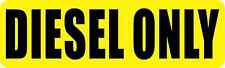 10in x 3in Yellow Diesel Only Magnet Warning Quality Magnetic Caution Sign picture