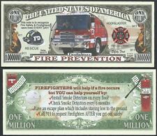 LOT OF 500 BILLS - FIRE SAFETY, FIREFIGHTER, FIRE PREVENTION MILLION picture