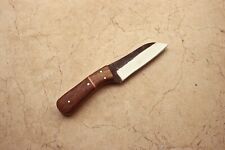Handmade Carbon Steel Full Tang Rose Wood Tracker ,Camping Knife With Sheath picture