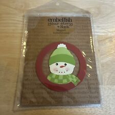 Demdaco Embellish your Story by Carol Roeda Caroler SNOWMAN Magnet Decor picture