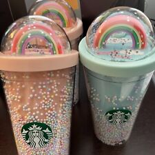 🌈Super Cute Starbucks Limited-Edition Rainbow Tumbler 15oz picture