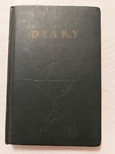 VTG 1935 Diary Daily activity at home & Farm / Art Deco Design Inside Cover picture
