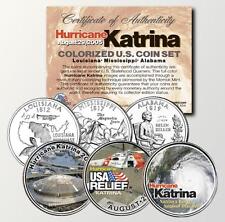 HURRICANE KATRINA STATE QUARTER U.S. MINT 3-COIN SET **$9.95** picture