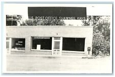 c1940's US Post Office Studio Shawnee Kansas KS RPPC Photo Vintage Postcard picture