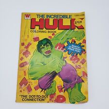 The Incredible Hulk Coloring Book #1395 1970s Whitman Comics Vintage Marvel  picture