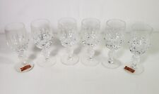6 Poschinger Vintage Crystal Glasses Set, 5.5 Inches Tall picture