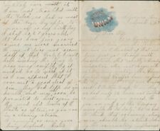 Civil War Letter 53rd Massachusetts Volunteers New Orleans April 1863 Measles picture