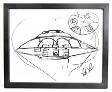 UFO SIGNED PHOTO 8.5X11 AREA 51 BOB LAZAR AUTOGRAPH FLYING SAUCER POSTER REPRINT picture