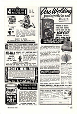1952 Print Ad Hobart Brothers Arc Welder Simplified Electric Drive DC Text picture