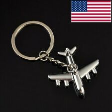 3D Simulation Model airplane plane Keychain Key Chain Ring Keyring XMAS Gift  picture