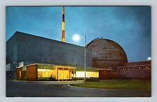 Joliet IL, Dresden Atomic Power Station, Chrome Illinois Postcard picture