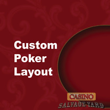 One Authentic Red Casino Speed Cloth Poker Table Felt. 112
