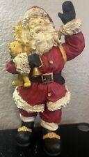 Vintage Santa w/ Toy Bag Teddy Bear & Dolls 11
