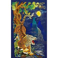 Thai Tiger Embroidered Art picture