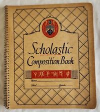 vintage Scholastic Watermarked  Paper - Registered,  Composition  Book  