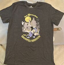 Disney Parks Yester Ears Vintage Collection Haunted Mansion Mickey T-shirt EUC picture