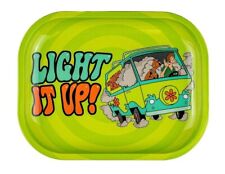 Puff Plate Premium Metal Rolling Tray - Light It Up Scooby - Small 7
