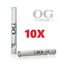 10 Pack OG Chillum Straight Glass One Hitter 4