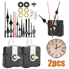 Replacement Quartz Wall Clock Movement Mechanism Motor With Hands & Fittings Kit picture
