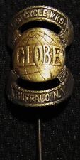 1890's GLOBE CYCLE WORKS BICYCLE ADVERTISING STICK PIN - BUFFALO NY NEW YORK picture
