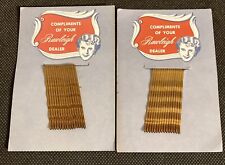 Vintage 1950's Compliments of Your Rawleigh Dealer Bobby Pins Lot of 2 Packs NOS picture