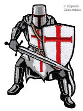 KNIGHTS TEMPLAR ARMOR iron-on PATCH embroidered CRUSADES RELIGIOUS MILITARY picture