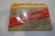 Vtg Retro Office Supplies 1980's Avery Index Guides A-Z Tabs Organizes Cards 4x6 picture